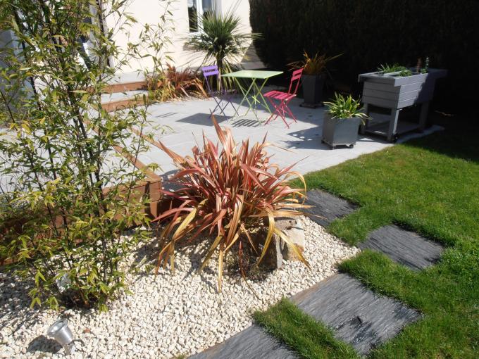 terrasse pelouse, plantation st nazaire